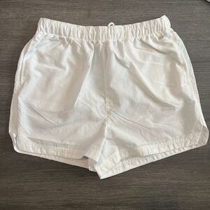 DSG Size Med High-rise Woven‎ Short White Athleisure Athletic Shorts Nylon 3"